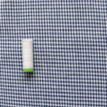 Navy & White Mini Gingham 3mm  - Cotton Seersucker - END OF BOLT 20CM