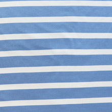 Ribbed Jersey Knit - Blue Stripe