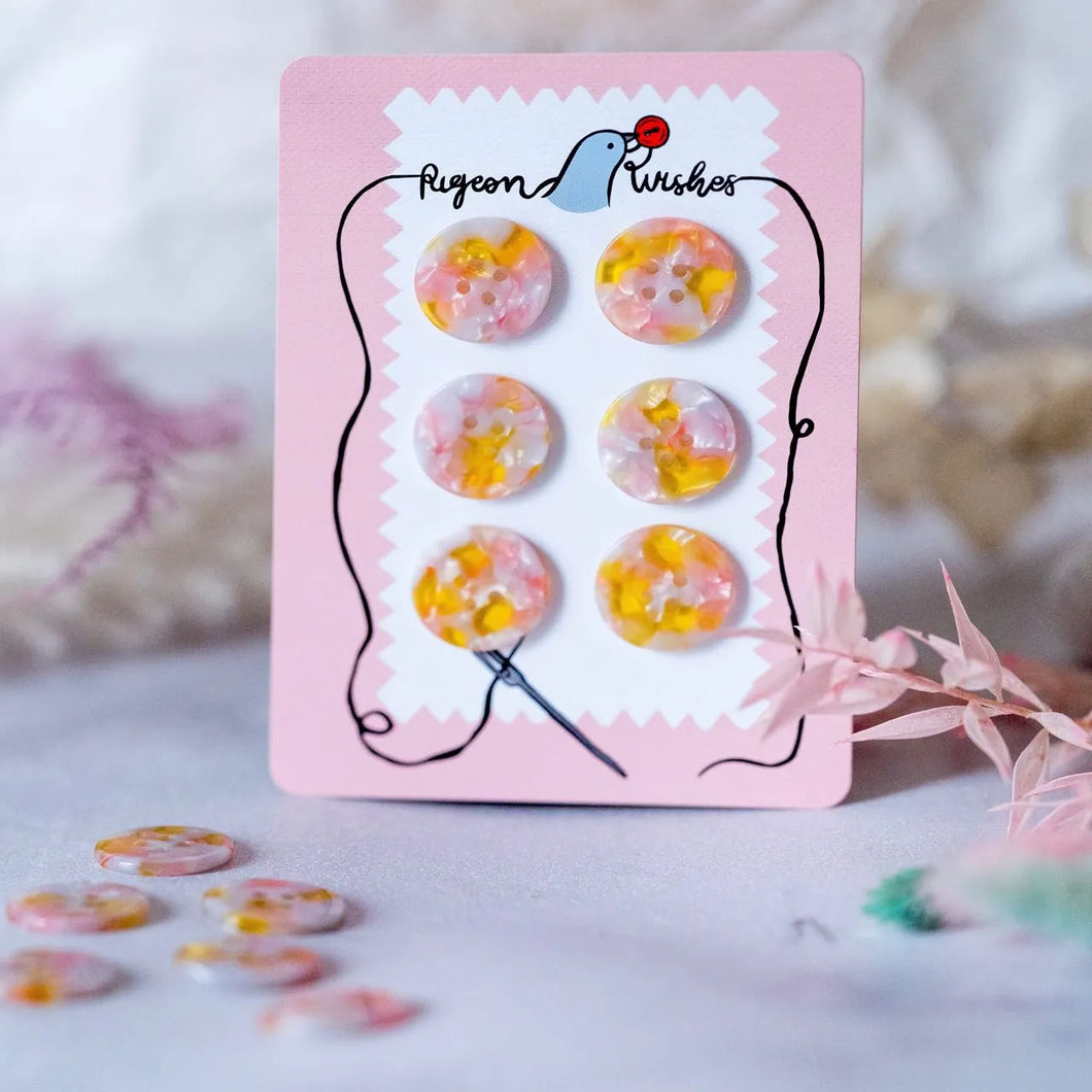 Fanciful - Pack of 6 - 25mm Buttons
