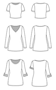 Cashmerette - Concord T-Shirt - Sizes 0-16 & 12-32