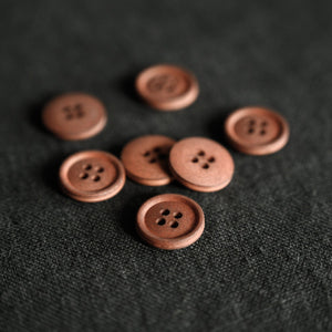 Merchant & Mills - Cotton Button - Cinnamon Dust 15mm