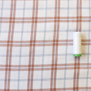 Recycled Cotton Blend Flannel - Louisa Plaid - END OF BOLT 95cm