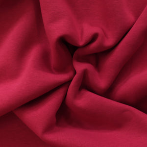 Fleece Backed Sweatshirt Jersey - Crimson