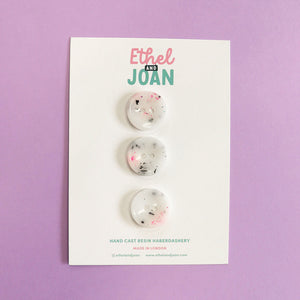 Buttons 25mm - 3 Pack - Dalmatian Pan - Ethel & Joan