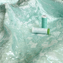 Deadstock Metallic Cloqué - Mint Green