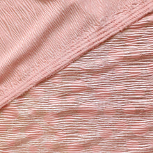 Deadstock Crinkle Jersey - Metallic Rose Pink Dots - SALE