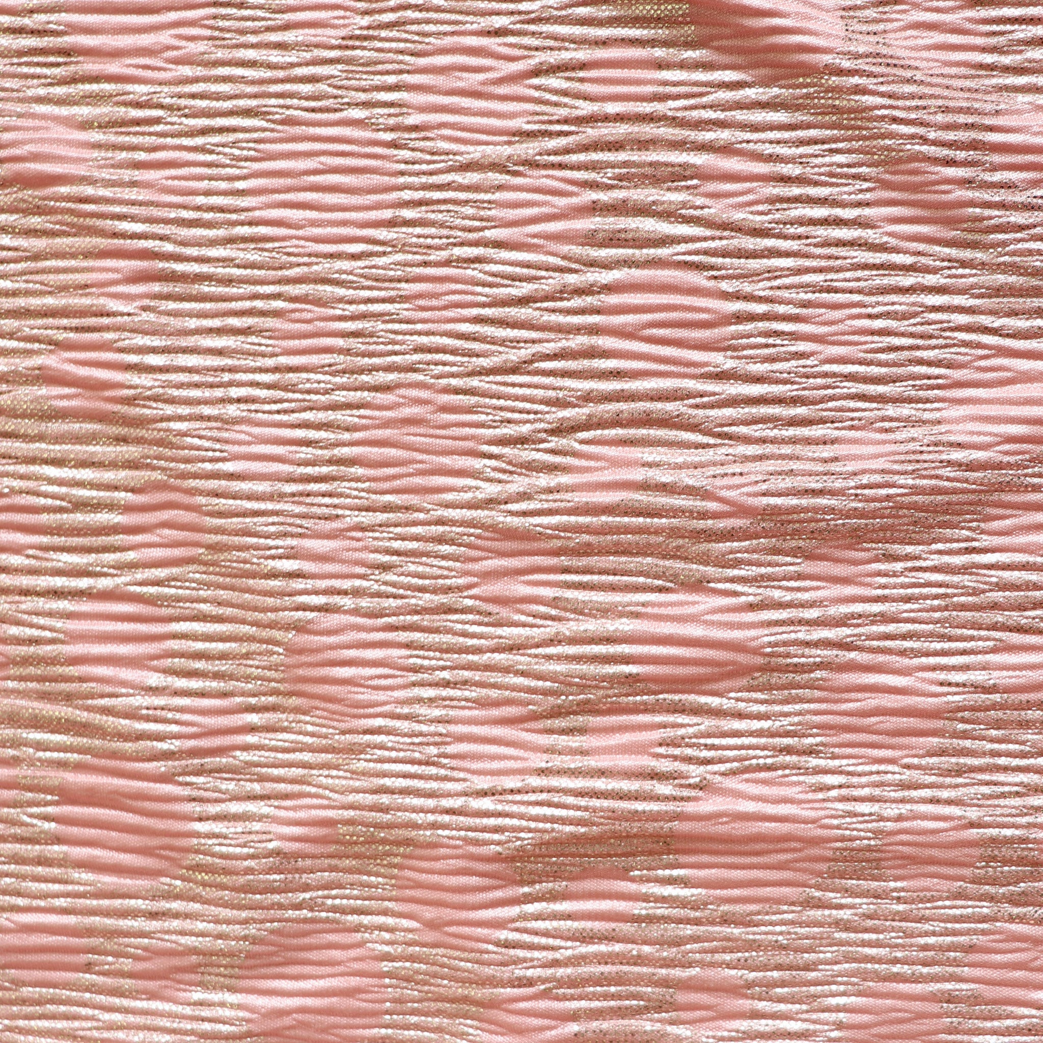 Deadstock Crinkle Jersey - Metallic Rose Pink Dots - SALE – Sew Me