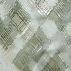 Deadstock Silk Chiffon - Abstract Green - SALE