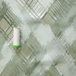 Deadstock Silk Chiffon - Abstract Green - SALE