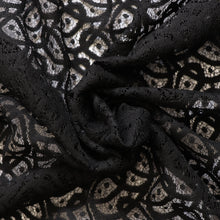 Deadstock Cotton Guipure Lace - Black Swirls - SALE