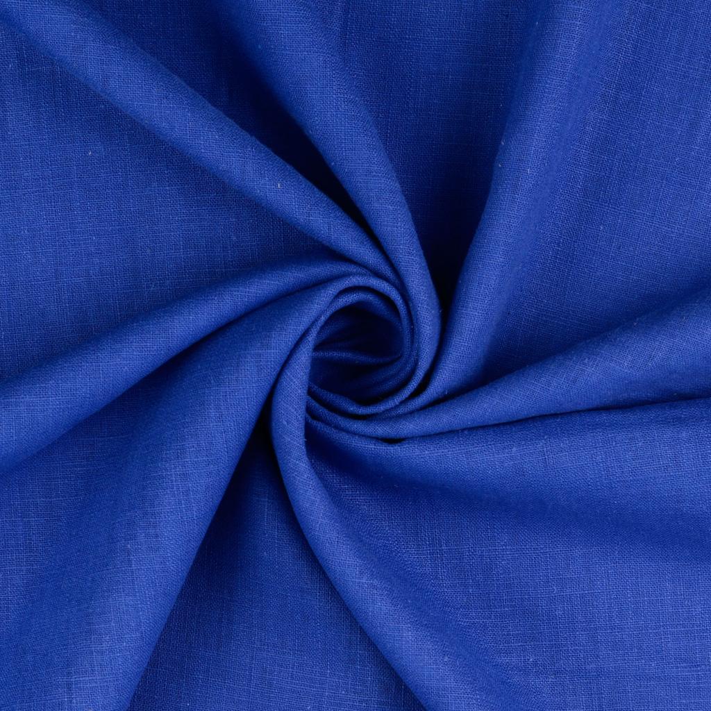 Washed Linen Ramie Cotton - Royal Blue