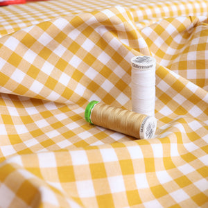 Gingham Yarn Dyed Cotton - Golden Yellow