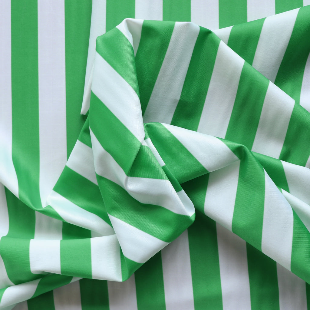 ECONYL® Recycled Nylon - Activewear & Swimwear Jersey - Emerald Stripe ...