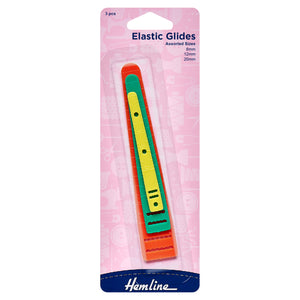 Elastic Glides - Assorted Size 3pk - Hemline