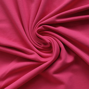 Organic Cotton French Terry - Hot Pink