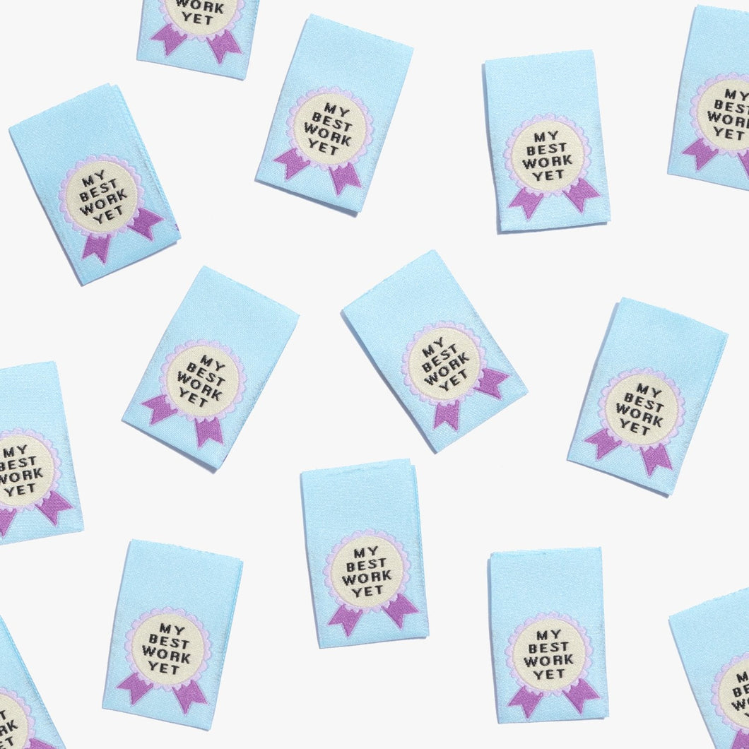 My Best Work Yet - Pack of 10 Clothing Labels - Kylie and the Machine - SALE