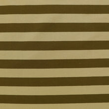 French Terry - Khaki Two Tone Stripe
