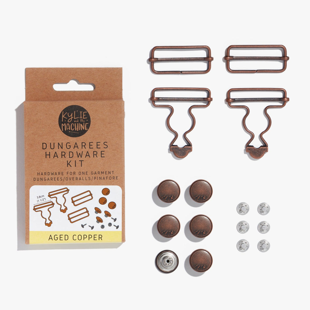 Dungarees Hardware Kit - Aged Copper Hardware - Kylie and the Machine