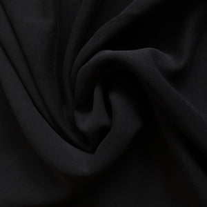 Sandwashed Viscose Twill - Black