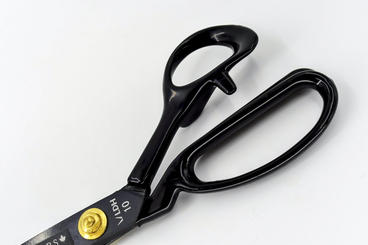 LDH Fabric Shears, Midnight Edition, Rubber Handle, Multiple Sizes 