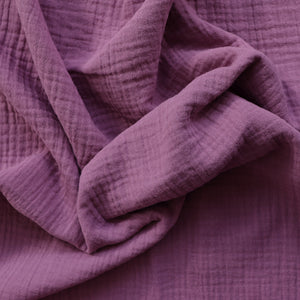 Cotton Double Gauze - Purple Mauve