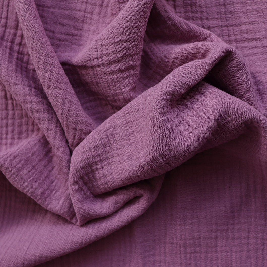 Cotton Double Gauze - Purple Mauve – Sew Me Sunshine