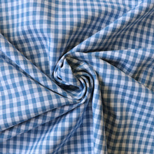 Gingham Yarn Dyed Cotton - Mid Blue