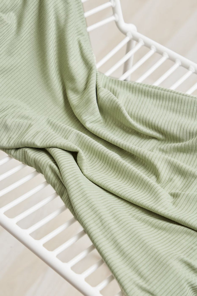Derby Ribbed Jersey with TENCEL™ Fibres - Mint - Meet Milk – Sew Me ...