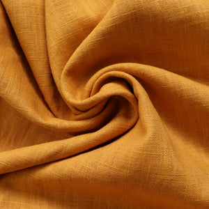 Washed Linen Ramie Cotton - Ochre Yellow