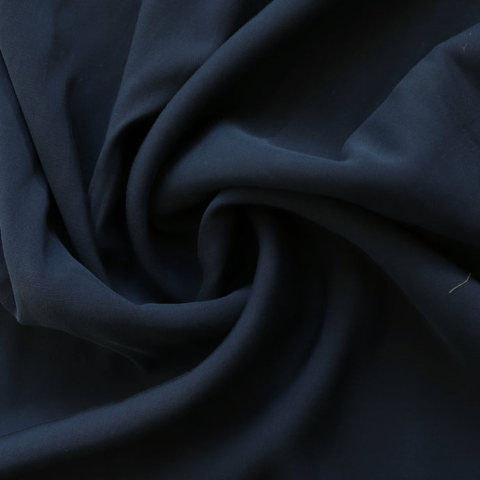 Sandwashed Viscose - Navy Blue - END OF BOLT 45cm