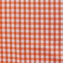 Gingham Yarn Dyed Cotton Poly - Orange
