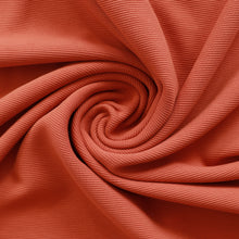 Cotton Ottoman Rib Jersey - Terracotta