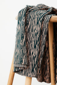 Mind the Maker – Organic Brushed Jacquard Knit – Pixie - Bottle Green -  Stonemountain & Daughter Fabrics