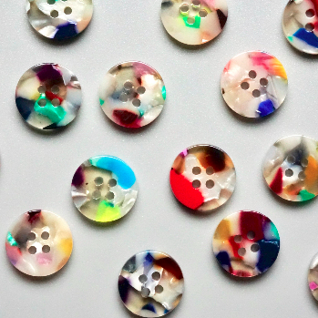 Painterly Set - Pack of 15 - 15mm Shirting Buttons