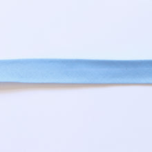 Single Fold Cotton Bias Binding - 20mm - Pale Blue