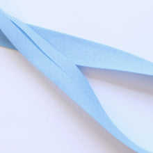 Single Fold Cotton Bias Binding - 20mm - Pale Blue