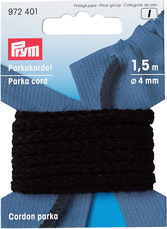 Prym Cord 4mm - Black