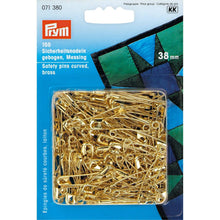Safety Pins Curved Brass 38mm - Pack of 150 - Prym