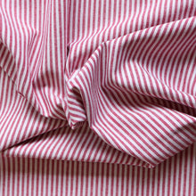 Yarn Dyed Cotton - Raspberry Red Stripe
