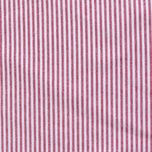 Yarn Dyed Cotton - Raspberry Red Stripe