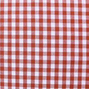 Gingham Yarn Dyed Cotton - Rust
