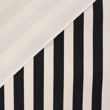 Denim 9oz Stretch - Black & Ivory Stripe