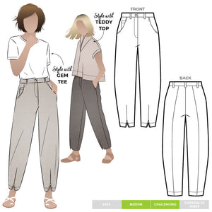 Style Arc - Kew Woven Pants - Size 18-30