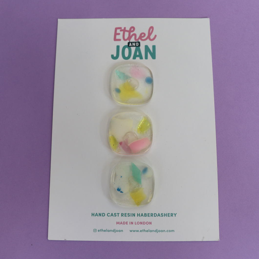 Buttons 30mm - 3 Pack - Sweet Shard - Ethel & Joan