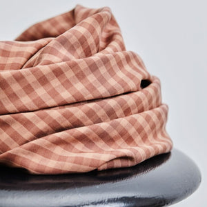 Two Tone Check Twill with TENCEL™ fibres - Old Rose - Meet Milk