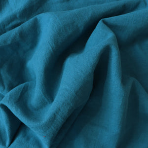 Cotton Linen - Viridian Blue