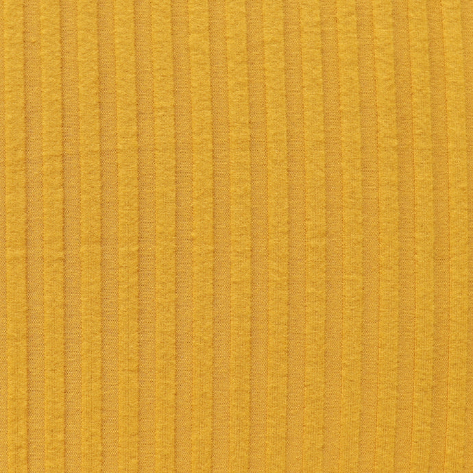 Viscose Ribbed Jersey - Yellow Gold