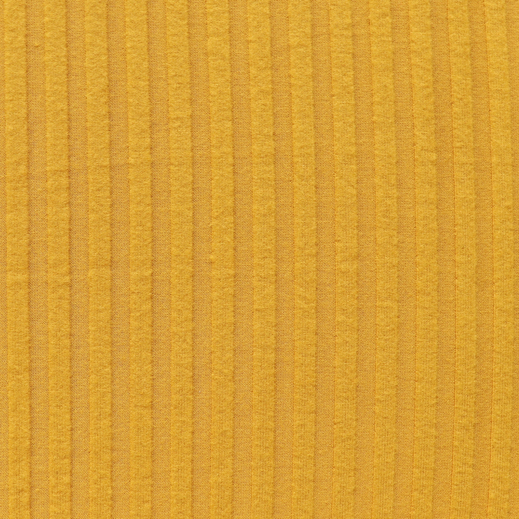 Viscose Ribbed Jersey - Yellow Gold