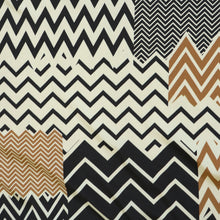 Deadstock Viscose Satin - Chevron - END OF BOLT 89cm